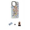 MARSİLYAN™- iPhone 13 Pro Max Kılıf Siluet Çizgi Koleksiyonu - Şeffaf Maxco Cam Ekran Koruyucu + Shine Kamera Lens Koruma Cam - MI