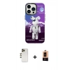 MARSİLYAN™- iPhone 13 Pro Max Kılıf Siluet Çizgi Koleksiyonu - Şeffaf Maxco Cam Ekran Koruyucu + Shine Kamera Lens - GD