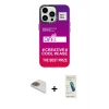 MARSİLYAN™- iPhone 13 Pro Max Kılıf Siluet Çizgi Koleksiyonu - Şeffaf Pasifik Cam Ekran Koruyucu + Pers Alüminyum Kamera Lens - GD