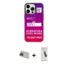 MARSİLYAN™- iPhone 13 Pro Max Kılıf Siluet Çizgi Koleksiyonu - Şeffaf Pasifik Cam Ekran Koruyucu + Rainbow Kamera Lens Koruma Cam - MI