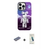 MARSİLYAN™- iPhone 13 Pro Max Kılıf Siluet Çizgi Koleksiyonu - Şeffaf Pasifik Cam Ekran Koruyucu + Renkli Kamera Lens Koruma Cam - MI