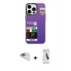 MARSİLYAN™- iPhone 13 Pro Max Kılıf Siluet Çizgi Koleksiyonu - Şeffaf Pasifik Cam Ekran Koruyucu + Pers Alüminyum Kamera Lens - SABE