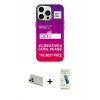 MARSİLYAN™- iPhone 13 Pro Max Kılıf Siluet Çizgi Koleksiyonu - Şeffaf Pasifik Cam Ekran Koruyucu + Rainbow Kamera Lens Koruma Cam - REGD
