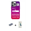 MARSİLYAN™- iPhone 13 Pro Max Kılıf Siluet Çizgi Koleksiyonu - Şeffaf Pasifik Cam Ekran Koruyucu + Renkli Kamera Lens Koruma Cam - YL