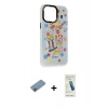 MARSİLYAN™- iPhone 13 Pro Max Kılıf Siluet Çizgi Koleksiyonu - Şeffaf Pasifik Cam Ekran Koruyucu + Shine Kamera Lens Koruma Cam - PE