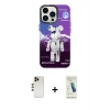 MARSİLYAN™- iPhone 13 Pro Max Kılıf Siluet Çizgi Koleksiyonu - Şeffaf Pasifik Cam Ekran Koruyucu + Shine Kamera Lens - GD