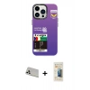MARSİLYAN™- iPhone 13 Pro Max Kılıf Siluet Çizgi Koleksiyonu - Siyah 6D Mat Seramik Hayalet Nano Ekran Koruyucu + Rainbow Kamera Lens Koruma Cam - BZ
