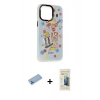 MARSİLYAN™- iPhone 13 Pro Max Kılıf Siluet Çizgi Koleksiyonu - Siyah 6D Mat Seramik Hayalet Nano Ekran Koruyucu + Shine Kamera Lens Koruma Cam - MI