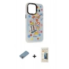 MARSİLYAN™- iPhone 13 Pro Max Kılıf Siluet Çizgi Koleksiyonu - Siyah 6D Mat Seramik Hayalet Nano Ekran Koruyucu + Shine Kamera Lens Koruma Cam - GI