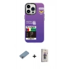 MARSİLYAN™- iPhone 13 Pro Max Kılıf Siluet Çizgi Koleksiyonu - Siyah Bilvis 3D Cam Ekran Koruyucu + Shine Kamera Lens Koruma Cam - GI