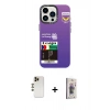 MARSİLYAN™- iPhone 13 Pro Max Kılıf Siluet Çizgi Koleksiyonu - Siyah Bilvis 3D Cam Ekran Koruyucu + Shine Kamera Lens - GD