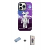 MARSİLYAN™- iPhone 13 Pro Max Kılıf Siluet Çizgi Koleksiyonu - Siyah Bilvis 3D Cam Ekran Koruyucu + Shine Kamera Lens Koruma Cam - MI