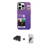 MARSİLYAN™- iPhone 13 Pro Max Kılıf Siluet Çizgi Koleksiyonu - Siyah Bilvis 3D Mat Cam Ekran Koruyucu + Raze Metal Kamera Lens - GD