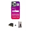MARSİLYAN™- iPhone 13 Pro Max Kılıf Siluet Çizgi Koleksiyonu - Siyah Bilvis Hayalet Cam Ekran Koruyucu + Raze Metal Kamera Lens - GD