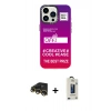 MARSİLYAN™- iPhone 13 Pro Max Kılıf Siluet Çizgi Koleksiyonu - Siyah Bilvis Hayalet Cam Ekran Koruyucu + Raze Metal Kamera Lens - GD