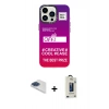 MARSİLYAN™- iPhone 13 Pro Max Kılıf Siluet Çizgi Koleksiyonu - Siyah Bilvis Hayalet Cam Ekran Koruyucu + Pers Alüminyum Kamera Lens - LT