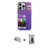 MARSİLYAN™- iPhone 13 Pro Max Kılıf Siluet Çizgi Koleksiyonu - Siyah Bilvis Hayalet Cam Ekran Koruyucu + Rainbow Kamera Lens Koruma Cam - BZ