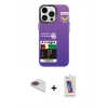 MARSİLYAN™- iPhone 13 Pro Max Kılıf Siluet Çizgi Koleksiyonu - Siyah Joko 5D Cam + Pers Alüminyum Kamera Lens - GI
