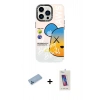 MARSİLYAN™- iPhone 13 Pro Max Kılıf Siluet Çizgi Koleksiyonu - Siyah Joko 5D Cam + Shine Kamera Lens Koruma Cam - MI