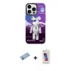 MARSİLYAN™- iPhone 13 Pro Max Kılıf Siluet Çizgi Koleksiyonu - Siyah Joko 5D Cam + Shine Kamera Lens Koruma Cam - MI