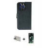 MARSİLYAN™- iPhone 13 Pro Max Kılıf Siluet Işık Serisi - Şeffaf 360 Full Body Arka Koruyucu + Rainbow Kamera Lens Koruma Cam - BZ