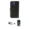 MARSİLYAN™- iPhone 13 Pro Max Kılıf Siluet Işık Serisi - Şeffaf 360 Full Body Arka Koruyucu + Kırmızı Rainbow Kamera Lens Koruma Cam