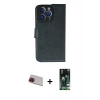 MARSİLYAN™- iPhone 13 Pro Max Kılıf Siluet Işık Serisi - Şeffaf 360 Full Body Arka Koruyucu + Kırmızı Rainbow Kamera Lens Koruma Cam