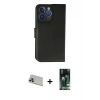 MARSİLYAN™- iPhone 13 Pro Max Kılıf Siluet Işık Serisi - Şeffaf 360 Full Body Arka Koruyucu + Rainbow Kamera Lens Koruma Cam - MR