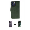 MARSİLYAN™- iPhone 13 Pro Max Kılıf Siluet Işık Serisi - Şeffaf 360 Full Body Arka Koruyucu + Neon Fosforlu Kamera Lens - BZ