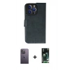 MARSİLYAN™- iPhone 13 Pro Max Kılıf Siluet Işık Serisi - Şeffaf 360 Full Body Arka Koruyucu + Neon Fosforlu Kamera Lens - BZ