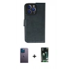 MARSİLYAN™- iPhone 13 Pro Max Kılıf Siluet Işık Serisi - Şeffaf 360 Full Body Arka Koruyucu + Neon Fosforlu Kamera Lens - MI