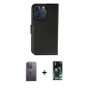 MARSİLYAN™- iPhone 13 Pro Max Kılıf Siluet Işık Serisi - Şeffaf 360 Full Body Arka Koruyucu + Neon Fosforlu Kamera Lens - BZ