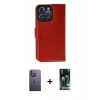 MARSİLYAN™- iPhone 13 Pro Max Kılıf Siluet Işık Serisi - Şeffaf 360 Full Body Arka Koruyucu + Neon Fosforlu Kamera Lens - BZ