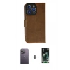 MARSİLYAN™- iPhone 13 Pro Max Kılıf Siluet Işık Serisi - Şeffaf 360 Full Body Arka Koruyucu + Neon Fosforlu Kamera Lens - BZ