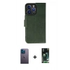 MARSİLYAN™- iPhone 13 Pro Max Kılıf Siluet Işık Serisi - Şeffaf 360 Full Body Arka Koruyucu + Neon Fosforlu Kamera Lens - MI