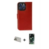 MARSİLYAN™- iPhone 13 Pro Max Kılıf Siluet Işık Serisi - Şeffaf 360 Full Body Arka Koruyucu + Rainbow Kamera Lens Koruma Cam - REGD