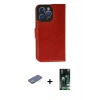 MARSİLYAN™- iPhone 13 Pro Max Kılıf Siluet Işık Serisi - Şeffaf 360 Full Body Arka Koruyucu + Renkli Kamera Lens Koruma Cam - YL