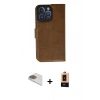 MARSİLYAN™- iPhone 13 Pro Max Kılıf Siluet Işık Serisi - Şeffaf Maxco Cam Ekran Koruyucu + Pers Alüminyum Kamera Lens - GD