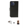 MARSİLYAN™- iPhone 13 Pro Max Kılıf Siluet Işık Serisi - Şeffaf Maxco Cam Ekran Koruyucu + Pers Alüminyum Kamera Lens - GD
