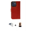 MARSİLYAN™- iPhone 13 Pro Max Kılıf Siluet Işık Serisi - Şeffaf Maxco Cam Ekran Koruyucu + Lacivert Pers Alüminyum Kamera Lens