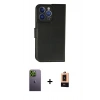 MARSİLYAN™- iPhone 13 Pro Max Kılıf Siluet Işık Serisi - Şeffaf Maxco Cam Ekran Koruyucu + Neon Fosforlu Kamera Lens - YL