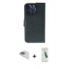 MARSİLYAN™- iPhone 13 Pro Max Kılıf Siluet Işık Serisi - Şeffaf Pasifik Cam Ekran Koruyucu + Gold Pers Alüminyum Kamera Lens