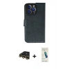 MARSİLYAN™- iPhone 13 Pro Max Kılıf Siluet Işık Serisi - Şeffaf Pasifik Cam Ekran Koruyucu + Gold Raze Metal Kamera Lens