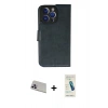 MARSİLYAN™- iPhone 13 Pro Max Kılıf Siluet Işık Serisi - Şeffaf Pasifik Cam Ekran Koruyucu + Mor Rainbow Kamera Lens Koruma Cam