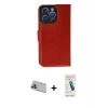 MARSİLYAN™- iPhone 13 Pro Max Kılıf Siluet Işık Serisi - Şeffaf Pasifik Cam Ekran Koruyucu + Mor Rainbow Kamera Lens Koruma Cam