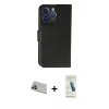 MARSİLYAN™- iPhone 13 Pro Max Kılıf Siluet Işık Serisi - Şeffaf Pasifik Cam Ekran Koruyucu + Mor Rainbow Kamera Lens Koruma Cam