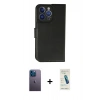 MARSİLYAN™- iPhone 13 Pro Max Kılıf Siluet Işık Serisi - Şeffaf Pasifik Cam Ekran Koruyucu + Neon Fosforlu Kamera Lens - MI