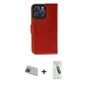 MARSİLYAN™- iPhone 13 Pro Max Kılıf Siluet Işık Serisi - Şeffaf Pasifik Cam Ekran Koruyucu + Rainbow Kamera Lens Koruma Cam - MI