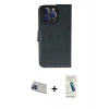 MARSİLYAN™- iPhone 13 Pro Max Kılıf Siluet Işık Serisi - Şeffaf Pasifik Cam Ekran Koruyucu + Rainbow Kamera Lens Koruma Cam - MI