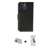 MARSİLYAN™- iPhone 13 Pro Max Kılıf Siluet Işık Serisi - Şeffaf Pasifik Cam Ekran Koruyucu + Rainbow Kamera Lens Koruma Cam - BZ
